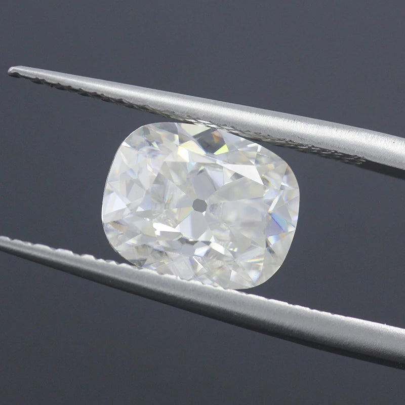 Old Mine Cut Elongated Cushion Cut 8*10mm Clear White  9.25 Mohs Moissanite