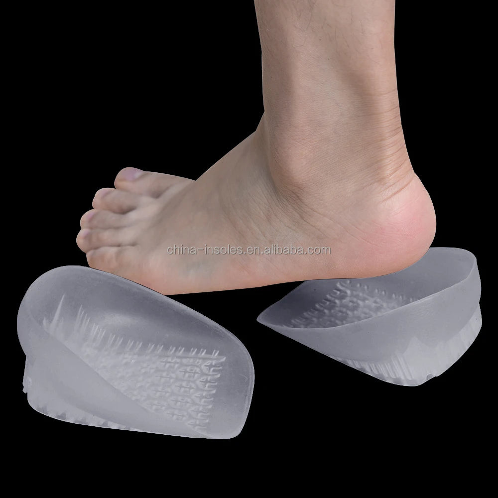 Sports & Comfort Insoles with Free Sample Shock Absorption and Plantar Fasciitis Relief Heel Pain Insole Gel Heel Cups