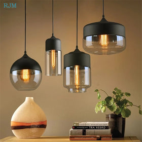 Modern Minimalist Single Head Pendant Light Creative North European Style Iron Hang Lamps Living Room Bedroom Hotel Bar