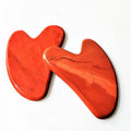 Crafts Diy gifts for women Red Jasper gua sha board stone massage tool for anti aging Red gemstone guasha