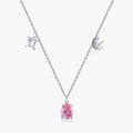 925 Sterling Silver Fashion Fine Jewelry Signs of Zodiac Gemini Symbol Brand Charms Pendant Link Chain Necklace
