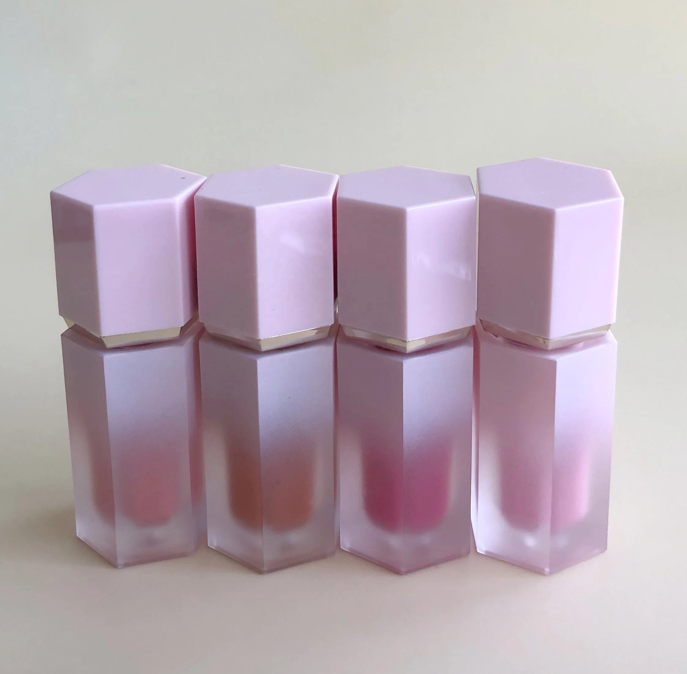 Top Selling Herbal Liquid Blush Long-wearing Waterproof Sunscreen Hexagonal Gradient Pink Vegan Blusher for Face Custom Logo