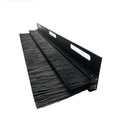Industrial Grade Garage Door Sealing Brush Nylon Bristle Weather Strip with Aluminum Profile Bracket OEM Customizable