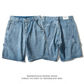 Manufacturer Custom Logo Men's Bulk Street Wear Blank Acid Wash Loose Fit Baggy Pants Oversized Denim Jean Shorts Men