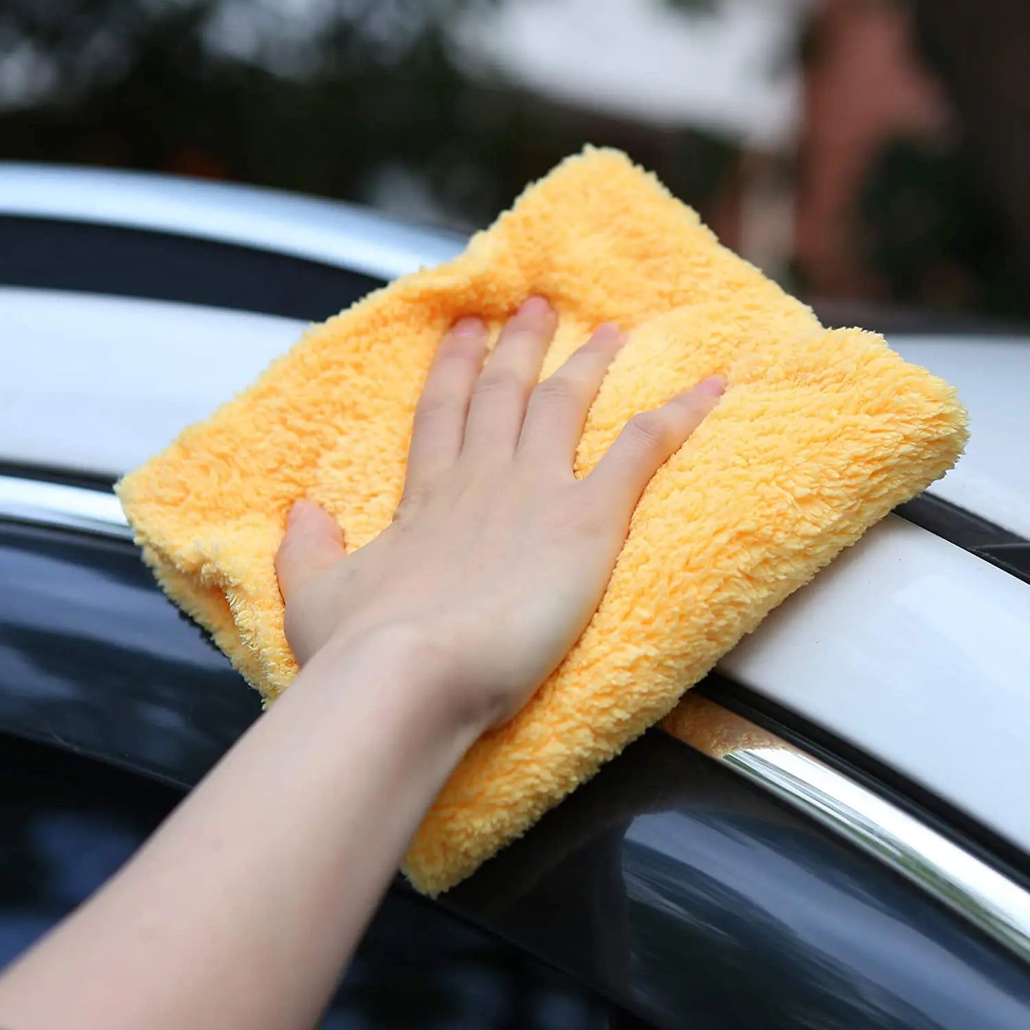 Self Service Car Wash 70/30 Blend 450 GSM Super Plush Edgeless Microfiber Auto Detailing Towels