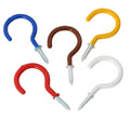 Cup Hooks Screw Vinyl Coated Ceiling Wall Hanging Hooks Screw-in Hooks for Bathroom Kitchen