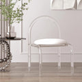 Factory Custom Clear Acrylic Chair for Bedroom Living Room Transparent Makeup Chair