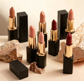 OEM Matte Lipstick with Organic Ingredients Long-Lasting Waterproof Makeup Private Label Glitter Cream Lips Packaged Box