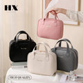 Large Capacity Waterproof PU Makeup Bag Lady Style Candy Travel Toiletry Zip Pouch Multi-Functional Cosmetic Suitcase Bag
