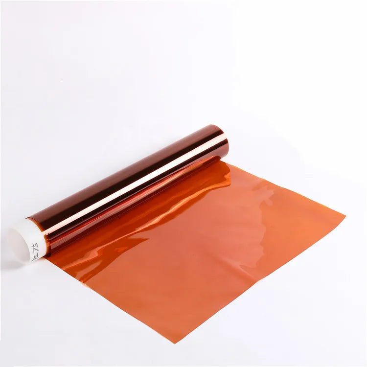 Polyimide Amber High Temperature Resistant Insulation Shielding Masking Tape Silicone Adhesive for PCB Board Solder Protection