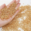 10000pcs1.5mm/ 2MM/2.5MM/3MM Stopper Spacer Beads Big Hole Ball Crimp End Beads for Diy Jewelry Making Findings Supplies