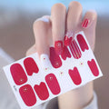 HuiZi Girl's Decoration Wraps Lace Nail Stickers Korea Semi-cured Gel Strips