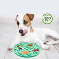 Custom Eco-friendly Durable Round Silicone Dog Lick Mat Slow Feeder Bowl with Suction Cups to Wall