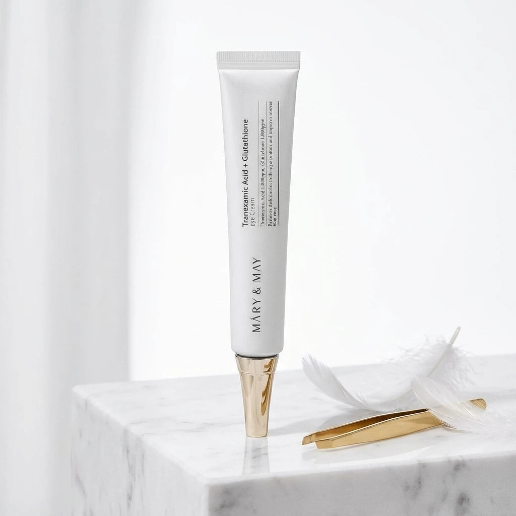 Korean Skincare For Dark Spots Hyperpigmentation Mary May Tranexamic Acid Glutathione Eye Cream MegaBDM