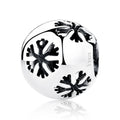 925 Sterling Silver Snowflake Charm Retro Beads Fit Original Bracelet Woman Fine Pendants Charms for Jewelry Making SCC070