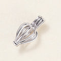 Wholesale 925 Silver Cage Mountings Hot Air Balloon Design Wish Pearl Pendant Cage Mount for Pearl