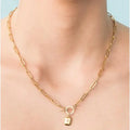 Stainless Steel Dainty Women Jewelry Trending OT Clasp Sunburst Star Zircon Charm Gold Plated T Bar Necklace Bracelet Set