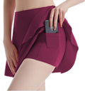 Sports Tennis Skirts and Pants for Women High Waist and Hip Lifting Fitness Skirt Anti Glare Training Pleated Yoga Skirt