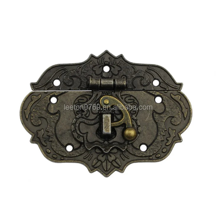 Stock Supply Box Accessories 76 X 56mm Metal Strong Antique Wooden Jewelry Box Lock