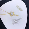 P1532 8-9mm DIY Natural  Freshwater Pearl Charm Pendant Necklace Accessory 925 Sterling Silver Jewelry for Women Without Chain