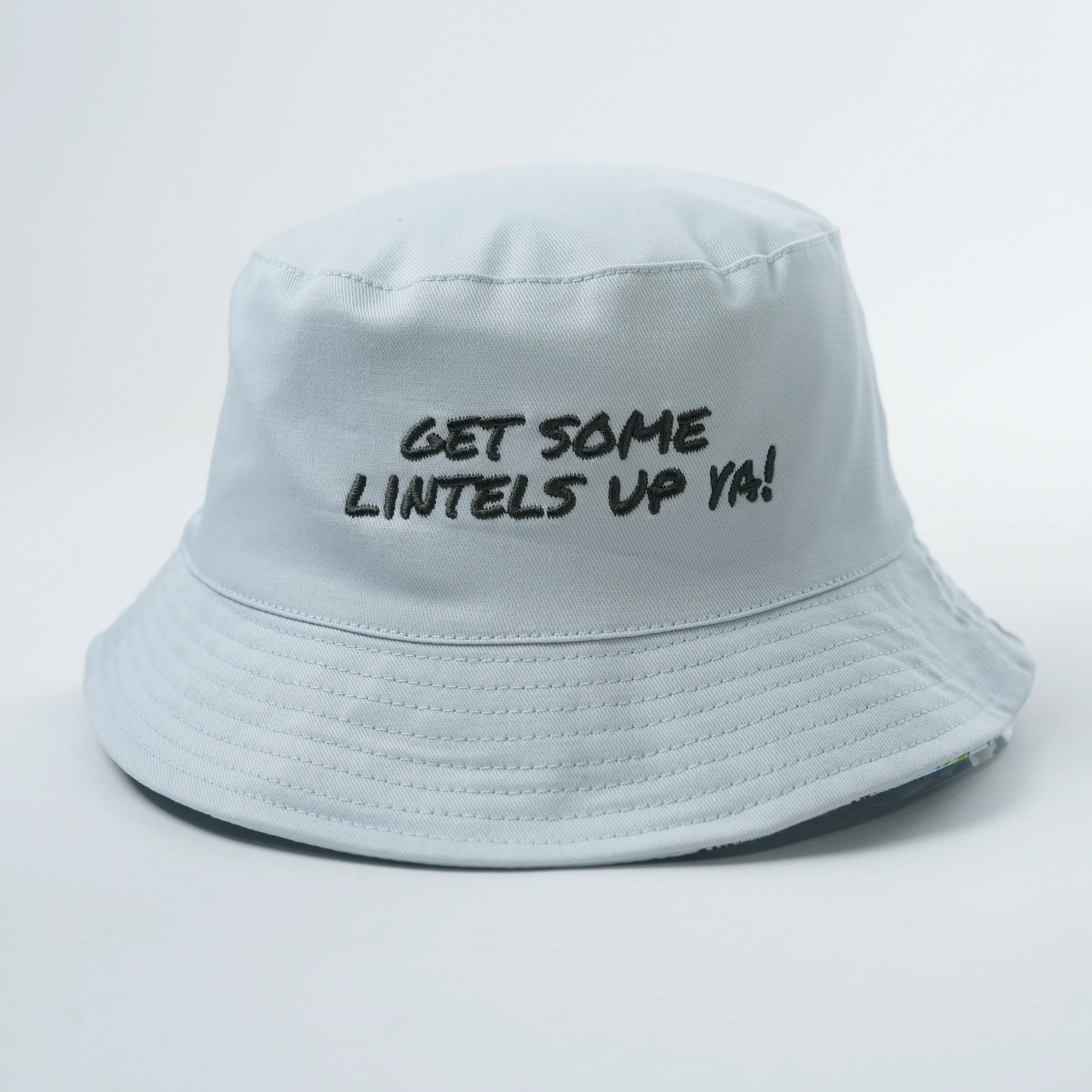 Yukaihe Wholesale Cotton Fisherman Caps Custom Double-sided Hats Embroidery Bucket Hats