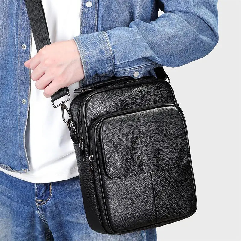 MARRANT Designer Men Crossbody Bag Work Business Handbag Genuine Leather Shoulder Satchel Bag Messenger Bags Men
