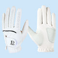 Men's Premium Custom Golf Gloves Comfortable Stylish Breathable Waterproof Full Finger Cabretta Leather PU Splicing Design for