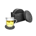 Drink Glass Coffee Cup  Coaster Craft Felt Cup Coaster Promotion Glass Customized   Set Round Coaster Felt