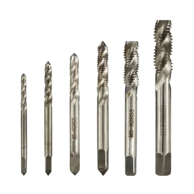 1PCS HSSE Right Hand Spiral Fluted Tap - M2-M4 Precision HSS Screw Thread Taps for Aluminum RoHS