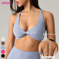 Janya Women's Sexy Lightweight Breathable Cross Back Workout Bra Quick Dry Gym Fitness Tops Adults Wholesale Yoga Sports Bra