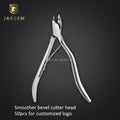 New Design Custom Logo Cuticle Nippers Smooth Cutting Nipper Nail Tools Engineering Mechanics Handle Nail Tools
