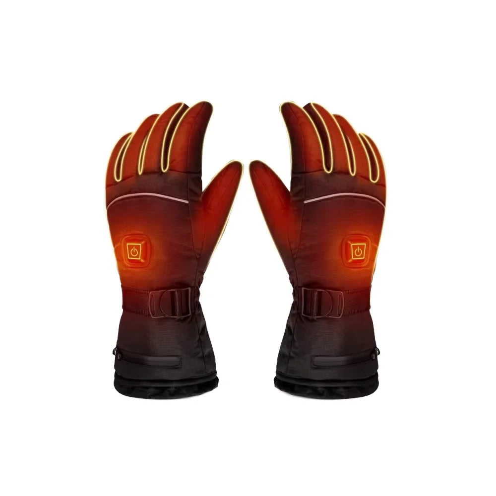 PAIDES High-quality Anti Slip Windproof Winter Gloves  Battery Heated Gloves Touch Screen Water Resistant Windproof Thermal