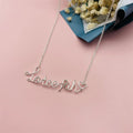 Lateefah OEM Personalized Heart Sterling Silver 925 Customized Barbed Wire Necklace