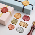 Oval Shape Custom 3D Wax Seal Label Stickers for Seal the Envelopes and Self Adhesive Wax Stickers