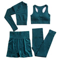 GC 5pcs Seamless Gym Clothing Conjuntos De Fitness Gym Workout Sets Conjunto Academia Sports Wear for Women