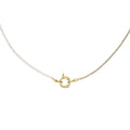 925 Sterling Silver Jewelry Classic 18k Gold Vermeil Freshwater Pearl Box Tennis Chain Necklace for Women