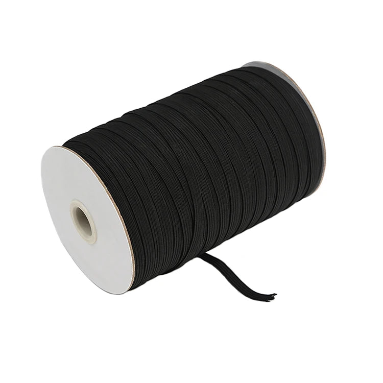 3mm 5mm 6mm 8mm 10mm 12mm Sewing Elastic Wedding Tape Braided Elastic Band for Garment Shoes Bags