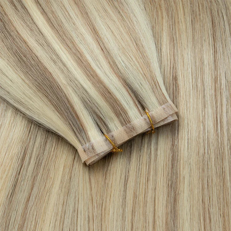 Ouxun Hairs Chinese Hair Russian Tape Extensions Double Drawn Invisible Injected Long Strip Skin Dyed No Chemical Processing