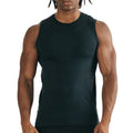 Customized Men's Sleeveless Gym Fitness Vest Breathable Knitted Quick Dry Muscle Grey Nylon Spandex Casual Style Tank Top
