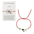 Go2boho Wholesale Hot Selling Black Heart Charm Fresh Pearl Evil Eye Key Custom Handmade Beaded Bracelets Jewelry for Women Gift