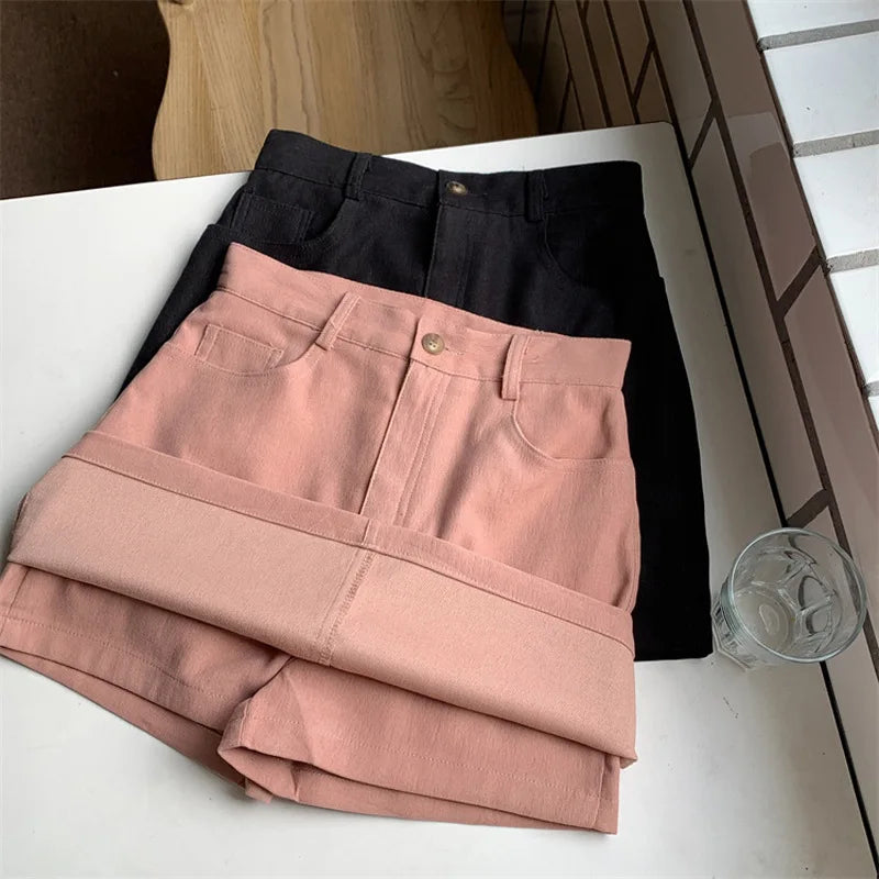 Y2K Goth Pastel Micro Empire Pleated Skirt Black Pocket Breathable Eco-Friendly Spandex/Polyester Casual Vintage Harajuku