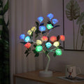 LED Rose Artificial Bonsai Tree RGB Emitting Color Night String Lights for Home Bedroom Special Occasions Like Valentine's Day