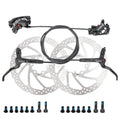MEROCA MTB 4 Piston Brake Pads Set Hydraulic Oil Disc Brakes Compatible with 160mm Bike Front Right Rear Left 800/1400mm