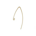 Non Tarnish Jewelry Findings 14K Gold Filled V Shape Earring Hook