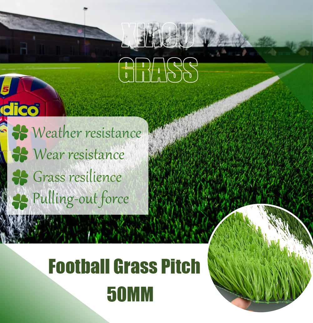 50mm Cheap Sports Flooring Football Artificial Turf Grass for Soccer Field
