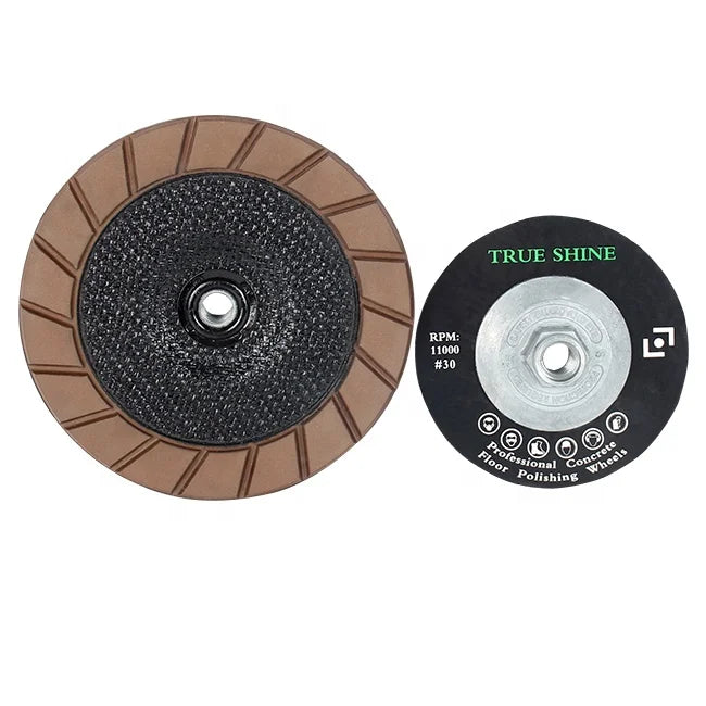 TRUE SHINE 125mm Ceramic Easy Edge Polishing Cups for Concrete Edge Polishing