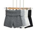 2025 New Elastic Solid Color Knit High Hot Shorts Eco-Friendly Breathable Sweet Elegant Style Versatile Four Seasons Match Spicy
