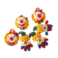 Funny Clown Crochet Keychain Knitted Woll Doll Key Chains Amigurumi Keychain Handwoven Keyrings Hand Made Crochet Clown Keychain