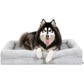 Waterproof Memory Foam Orthopedic Dog Bed Non-Slip Egg-Crate Foam Big Dog Couch Bed for Large Dogs