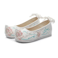 Women's Retro Comfortable Chinese Style Flat Shoes Exquisite Beautiful Ladies Casual Shoes Inside High Anti-slip Ladies Shoes